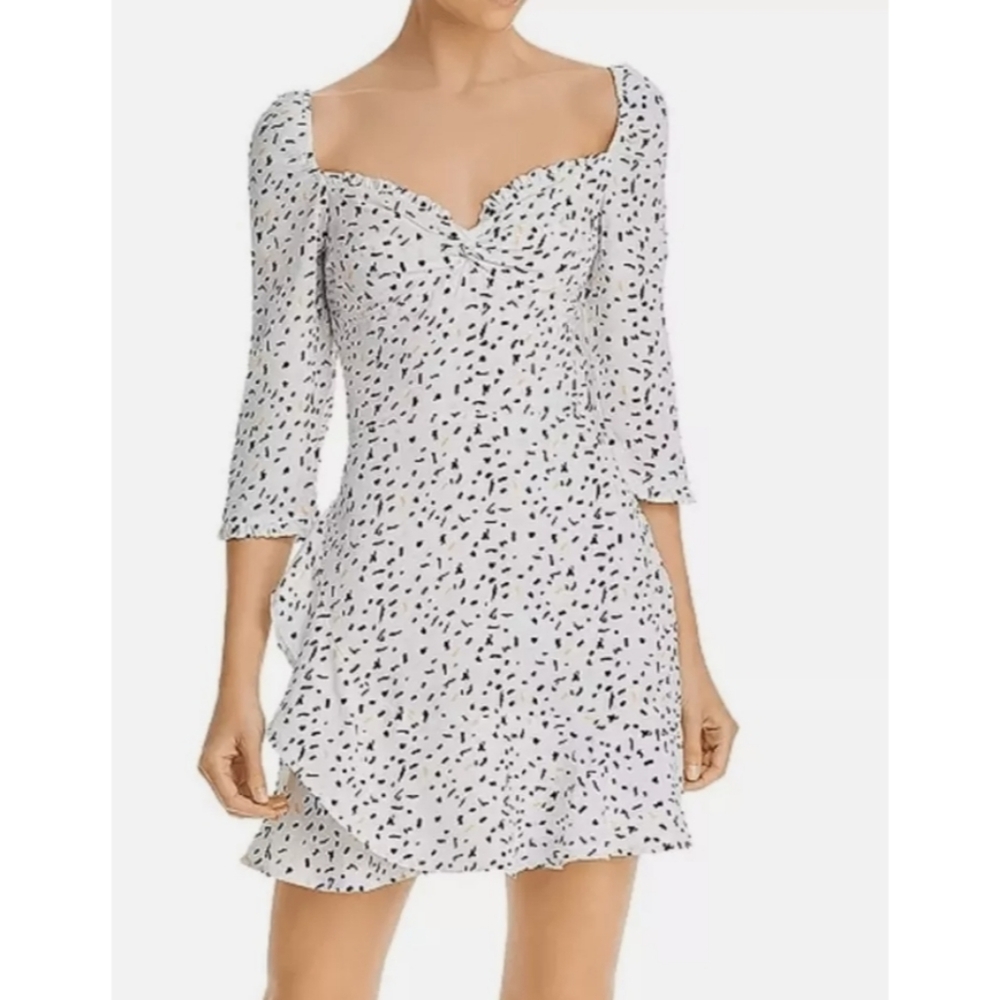 RAHI Stilla Confetti Print Sweetheart Mini Dress